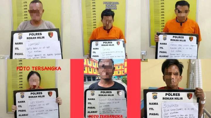 Geng Rampok di Rohil Diringkus, Satu Diantaranya Perempuan